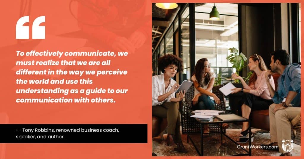 To effectively communicate, we must realize that we are all different in the way we perceive the world quote inside image